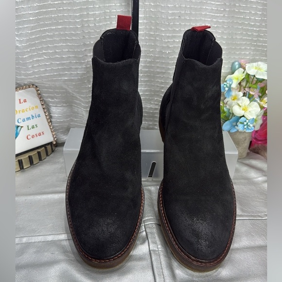 (P5) Nobrand EMERGE 3 TAUPE black leather boots, men's size 43/9 USA - Picture 3 of 16